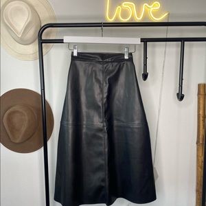 Vegan Leather Skirt!